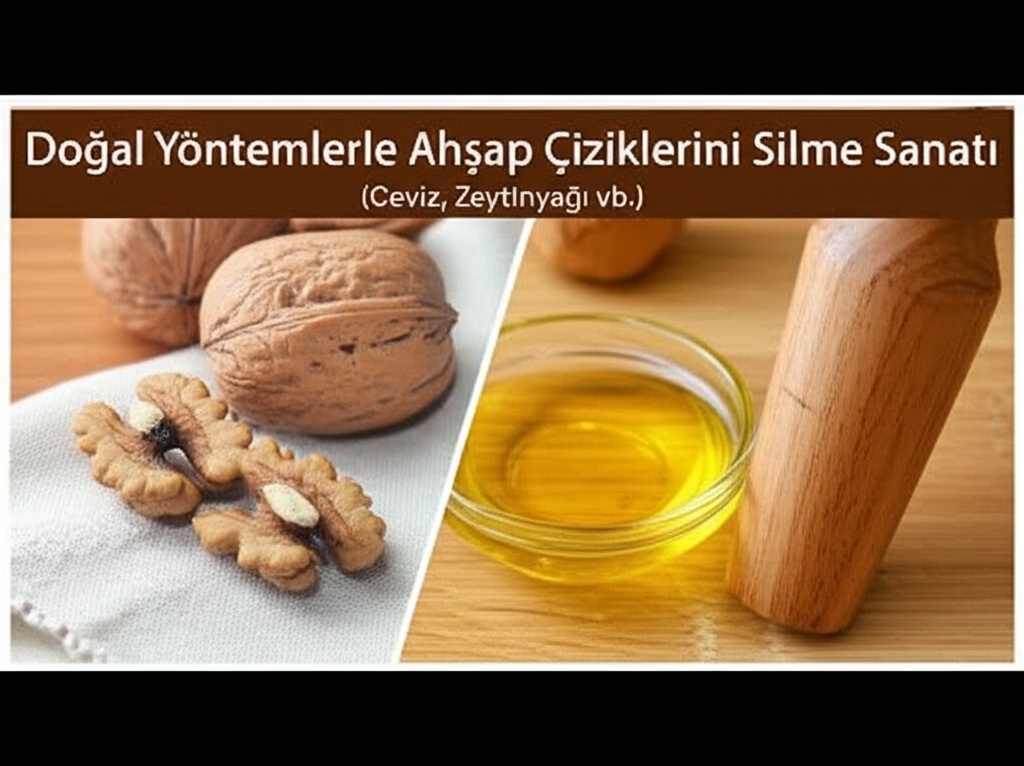 Doğal Yöntemlerle Ahşap Çiziklerini Silme Sanatı (Ceviz, Zeytinyağı vb.)