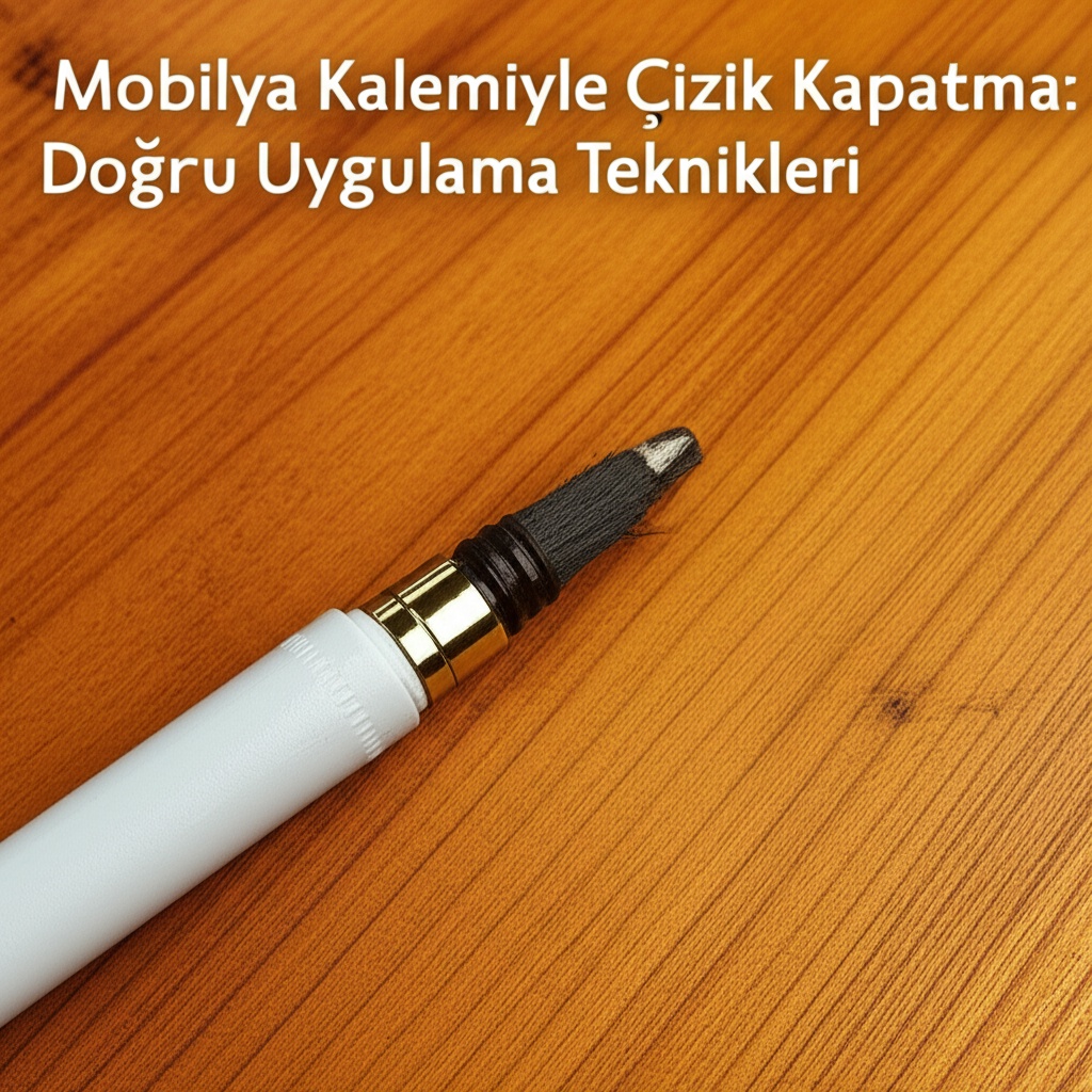 Mobilya Kalemiyle Çizik Kapatma: Doğru Uygulama Teknikleri