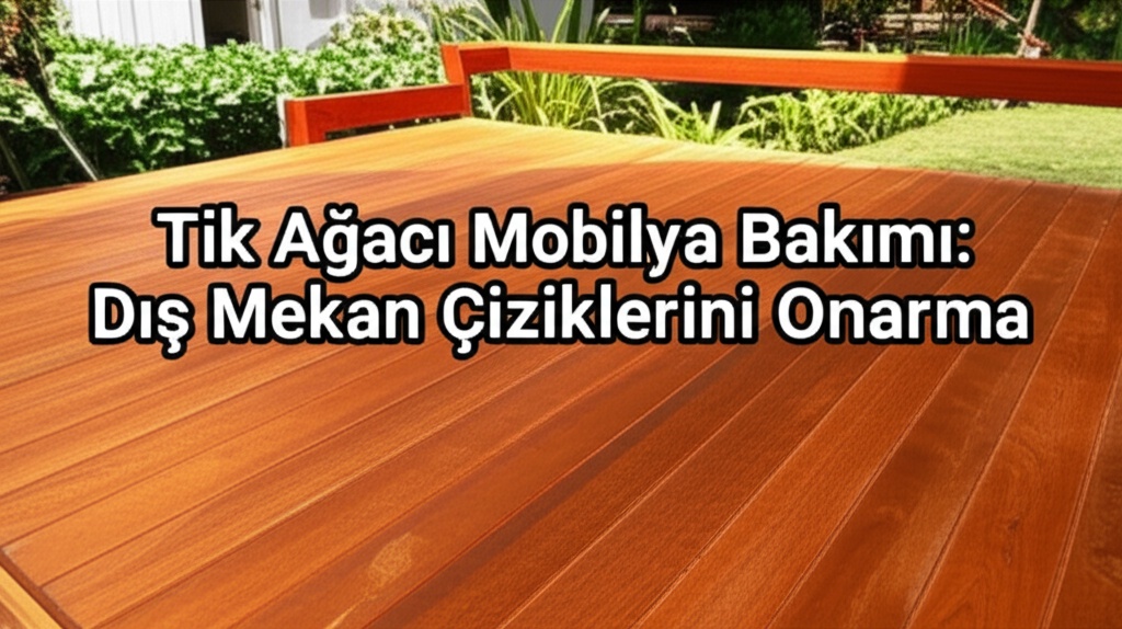 Tik Ağacı Mobilya Bakımı: Dış Mekan Çiziklerini Onarma