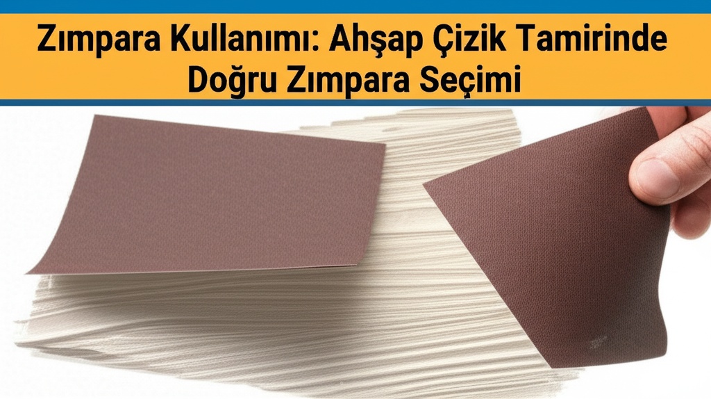 Zımpara Kullanımı: Ahşap Çizik Tamirinde Doğru Zımpara Seçimi